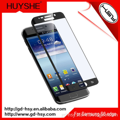 Free sample mobile phone glass screen protector for samsung s6 edge, free sample screen protector for s6 edge full cover glass